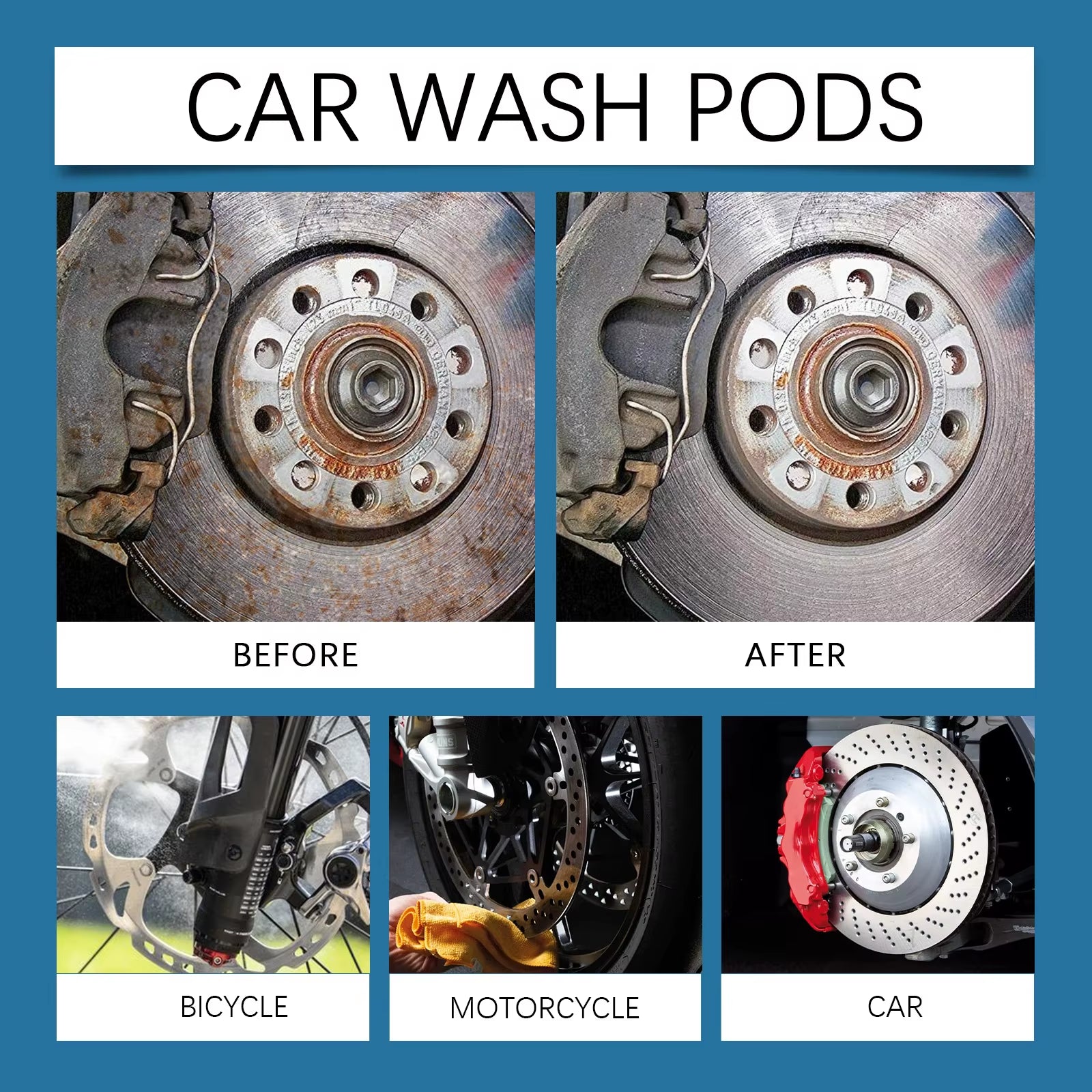 Professional Car Brake Cleaner Spray Reduces Brake Noises Polishing and Maintenance Cleaner Prevent Wheel Rust & Corrosion 100ML