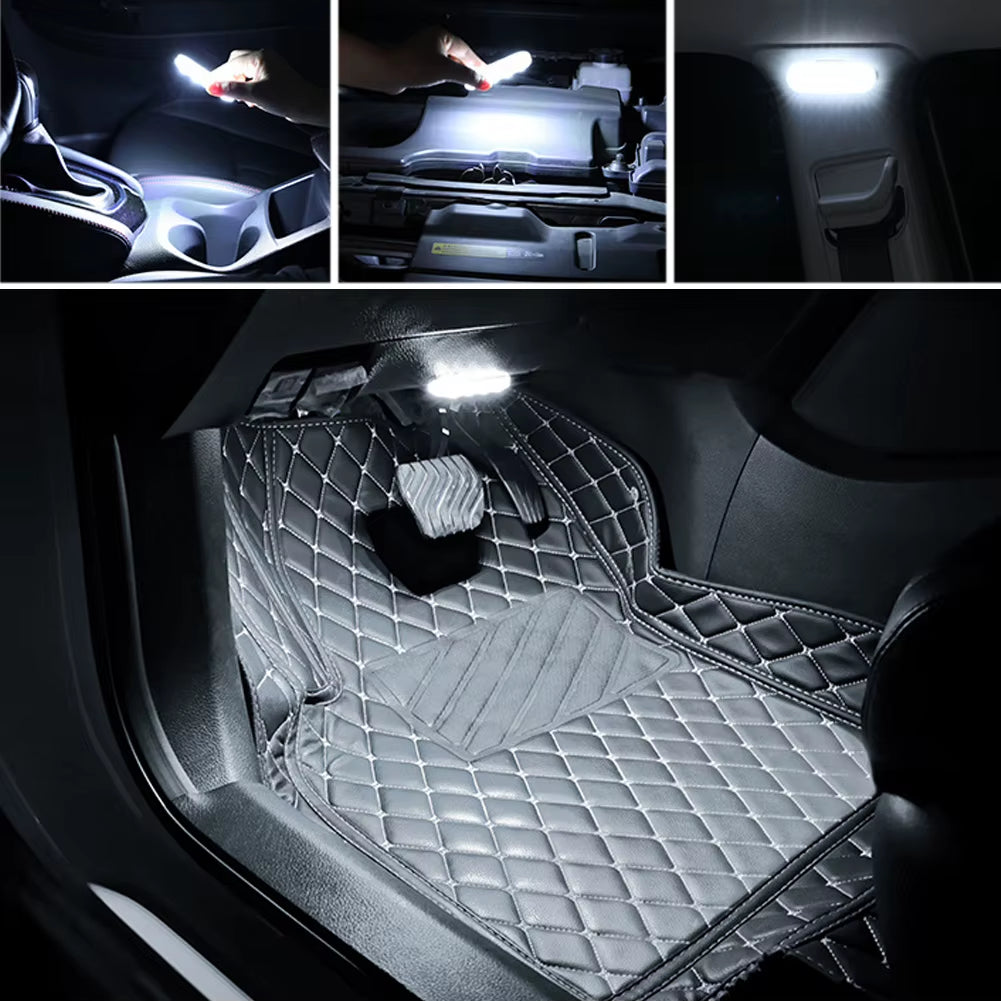 Car Interior Light LED Car Proof Touch Flash Light Door Magnet Touch Light USB Chargeable Battery Car Motorhome Ceiling Lamps