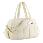Travel Handbag with Large Waterproof PVC Pocket for Wet and Dry Separation Storage Gym Bag 5 Exterior Pockets Carry-On Bag