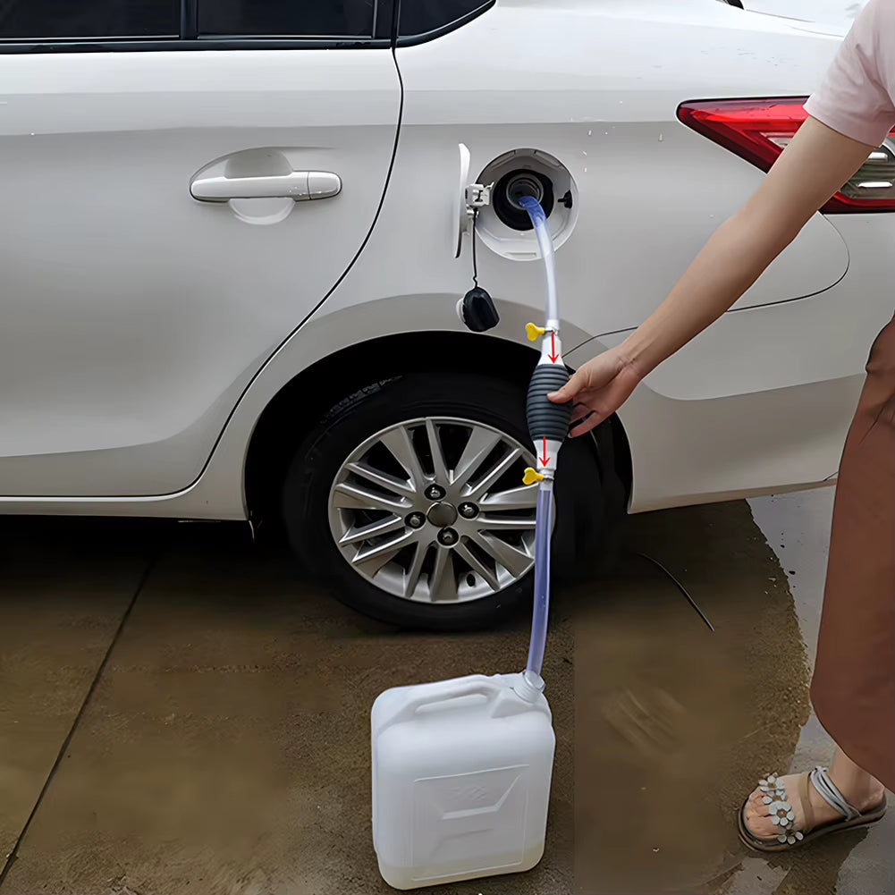 Universal Hand Gas Oil Pump Car Fuel Pump Manual Suction Pipe Gasoline Syphon Pump Auto Engines Fuel Supply System Accessories