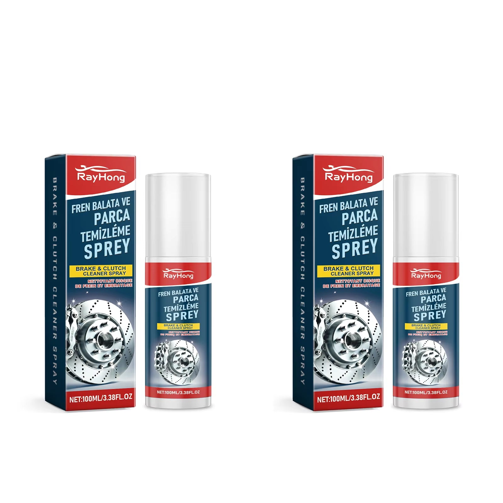 Professional Car Brake Cleaner Spray Reduces Brake Noises Polishing and Maintenance Cleaner Prevent Wheel Rust & Corrosion 100ML
