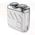 Mini Electric Shaver Dual Head Waterproof Type-C Rechargeable Shaver Travel Rotary Razor Men'S Portable Hair Beard Trimmer Tool