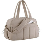 Travel Handbag with Large Waterproof PVC Pocket for Wet and Dry Separation Storage Gym Bag 5 Exterior Pockets Carry-On Bag