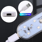 Car Interior Light LED Car Proof Touch Flash Light Door Magnet Touch Light USB Chargeable Battery Car Motorhome Ceiling Lamps