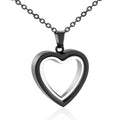 Glass Cremation Jewelry Necklace for Ashes Heart Memorial Lockets for Ashes Stainless Steel Keepsake Urn Ashes Pendants