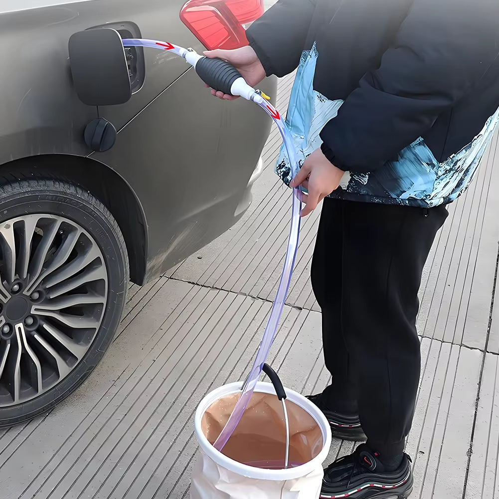 Universal Hand Gas Oil Pump Car Fuel Pump Manual Suction Pipe Gasoline Syphon Pump Auto Engines Fuel Supply System Accessories