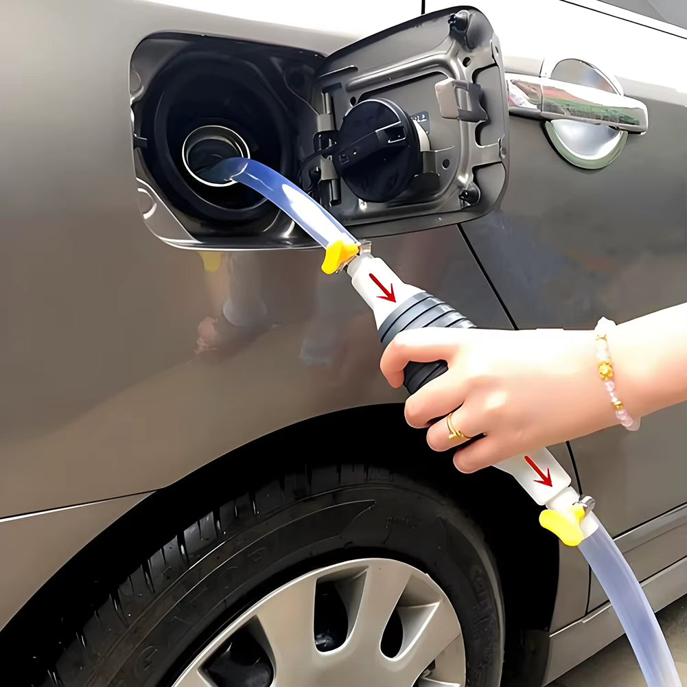 Universal Hand Gas Oil Pump Car Fuel Pump Manual Suction Pipe Gasoline Syphon Pump Auto Engines Fuel Supply System Accessories