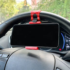 Car Steering Wheel Phone Holder Hook Mount  Navigation Mobile Phone Bracket Support in Car for Iphone Xiaomi Samsung