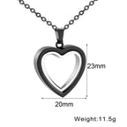 Glass Cremation Jewelry Necklace for Ashes Heart Memorial Lockets for Ashes Stainless Steel Keepsake Urn Ashes Pendants