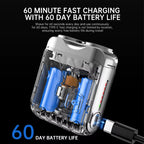 Mini Electric Shaver Dual Head Waterproof Type-C Rechargeable Shaver Travel Rotary Razor Men'S Portable Hair Beard Trimmer Tool