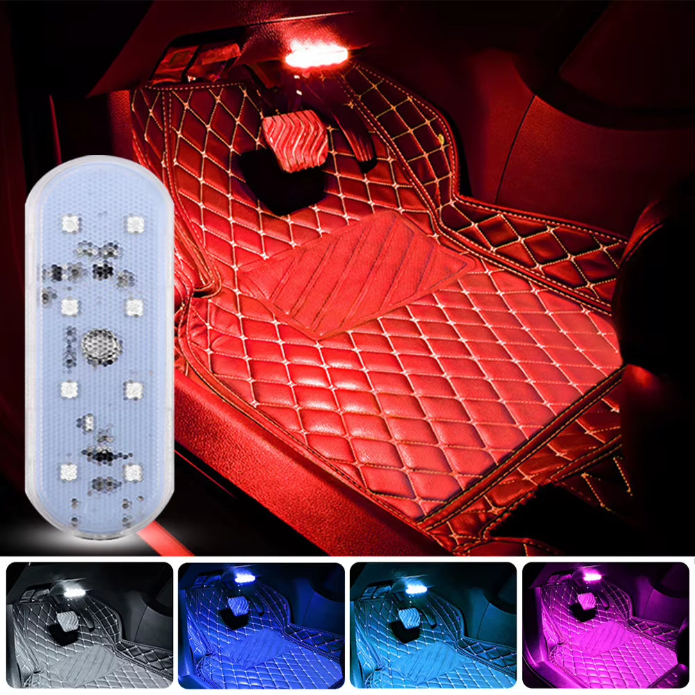 Car Interior Light LED Car Proof Touch Flash Light Door Magnet Touch Light USB Chargeable Battery Car Motorhome Ceiling Lamps