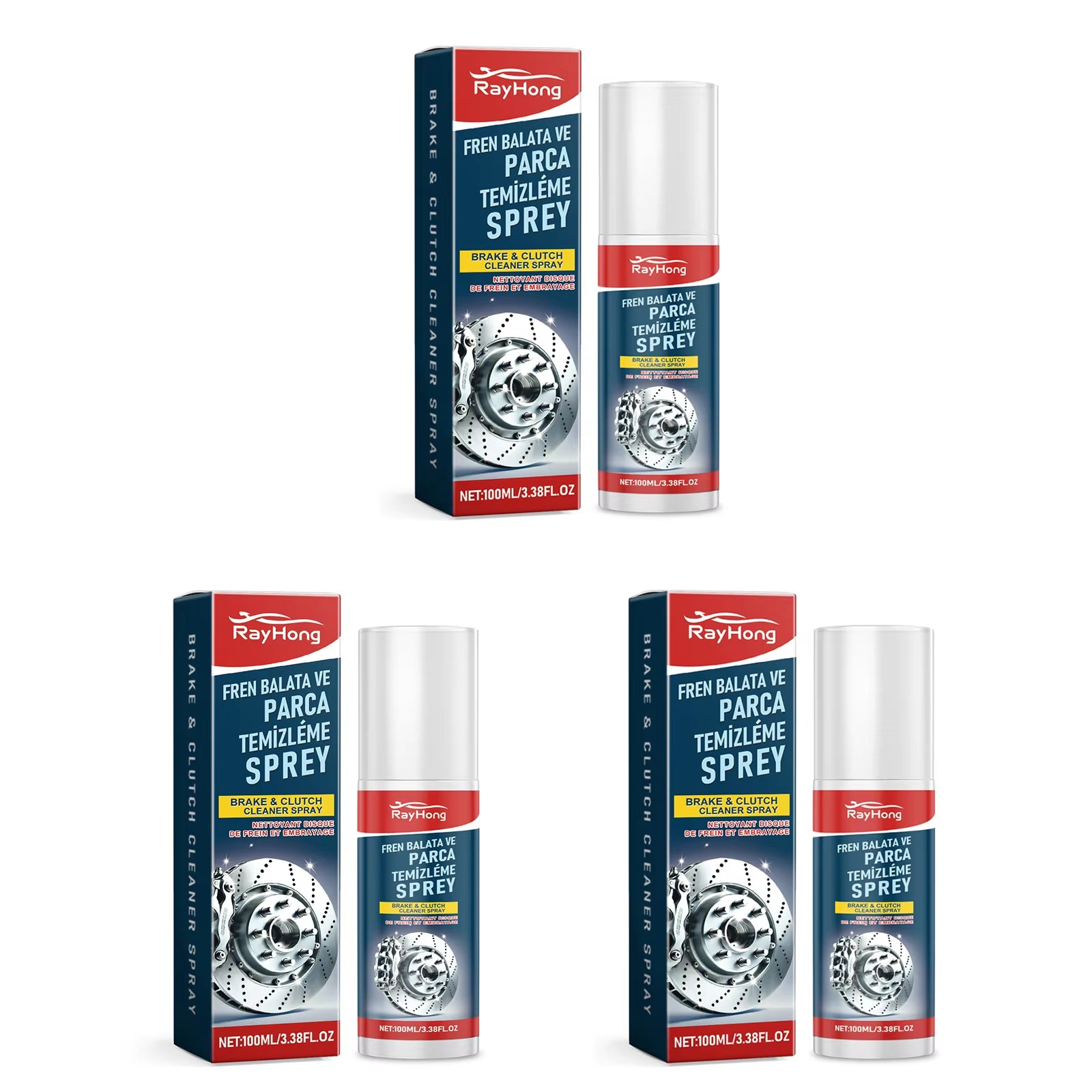 Professional Car Brake Cleaner Spray Reduces Brake Noises Polishing and Maintenance Cleaner Prevent Wheel Rust & Corrosion 100ML