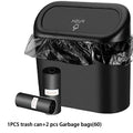 3Pcs Car Trash Can (With Lid) Contains 60 (300) Garbage Bags, Small Car Trash Can, Leak-Proof Mini Car Accessories