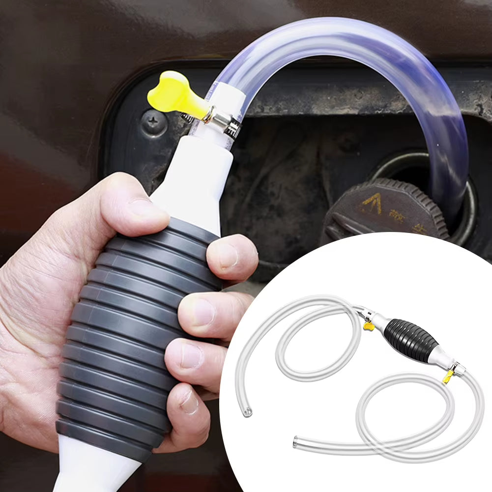 Universal Hand Gas Oil Pump Car Fuel Pump Manual Suction Pipe Gasoline Syphon Pump Auto Engines Fuel Supply System Accessories