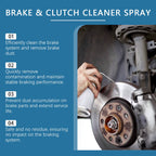 Professional Car Brake Cleaner Spray Reduces Brake Noises Polishing and Maintenance Cleaner Prevent Wheel Rust & Corrosion 100ML
