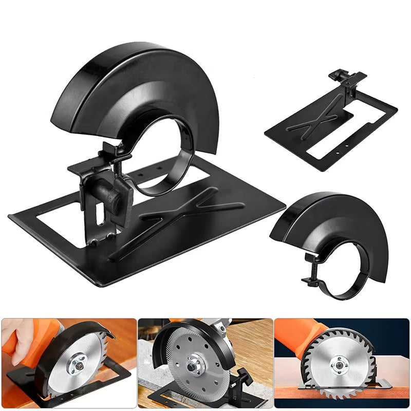Universal Angle Grinder Bracket Adjustable Metal Angle Grinder Bracket Saw Rack Base Sliding Angle Bracket DIY Woodwoking Tools